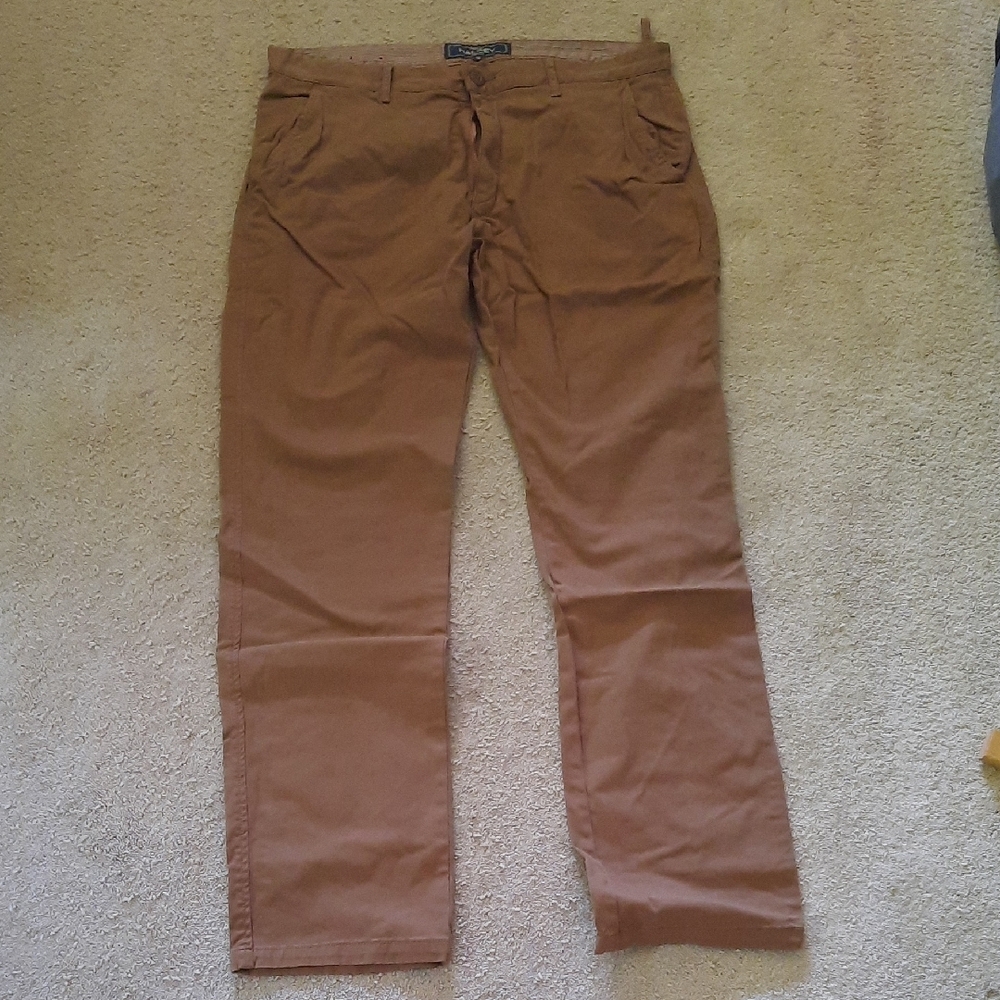 Halsey Classic Brown Chinos with Smooth Finish